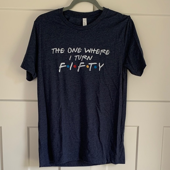 {Bella Canvas} Blue 50 Graphic Tee - Picture 1 of 4